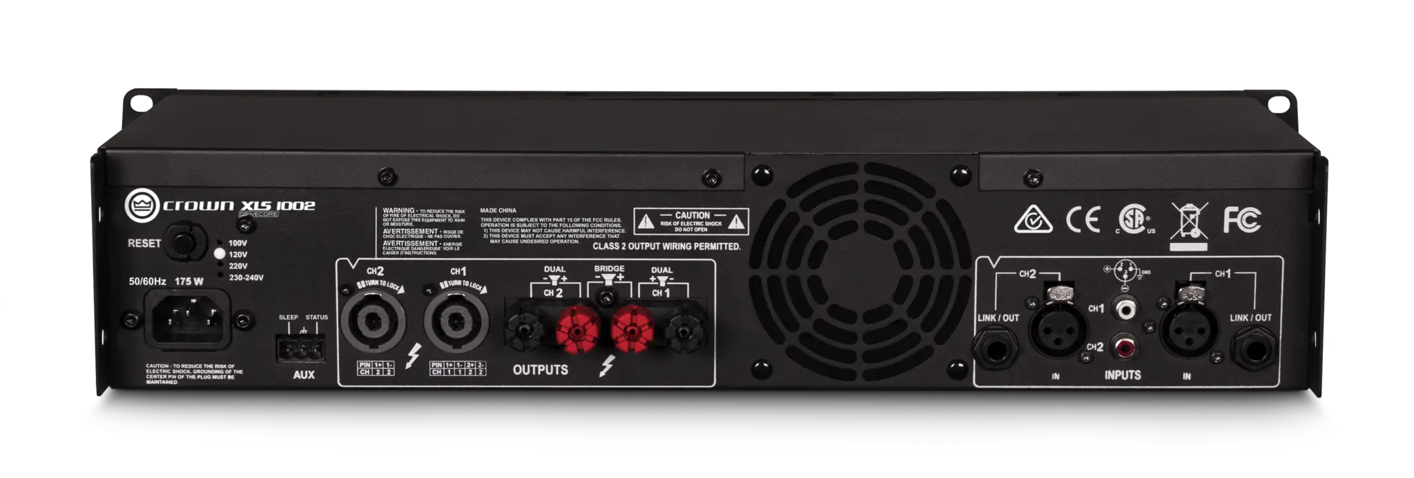 Crown Audio XLS 1002 2-Channel Power Amplifier - UK