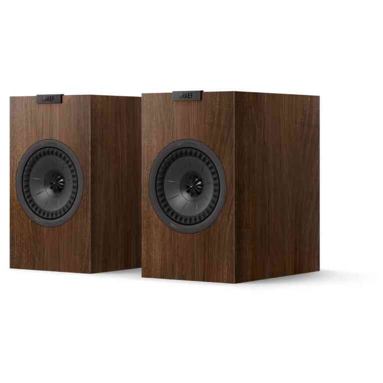 KEF Q1 Meta Compact 2-Way Bookshelf Speakers Pair - Walnut