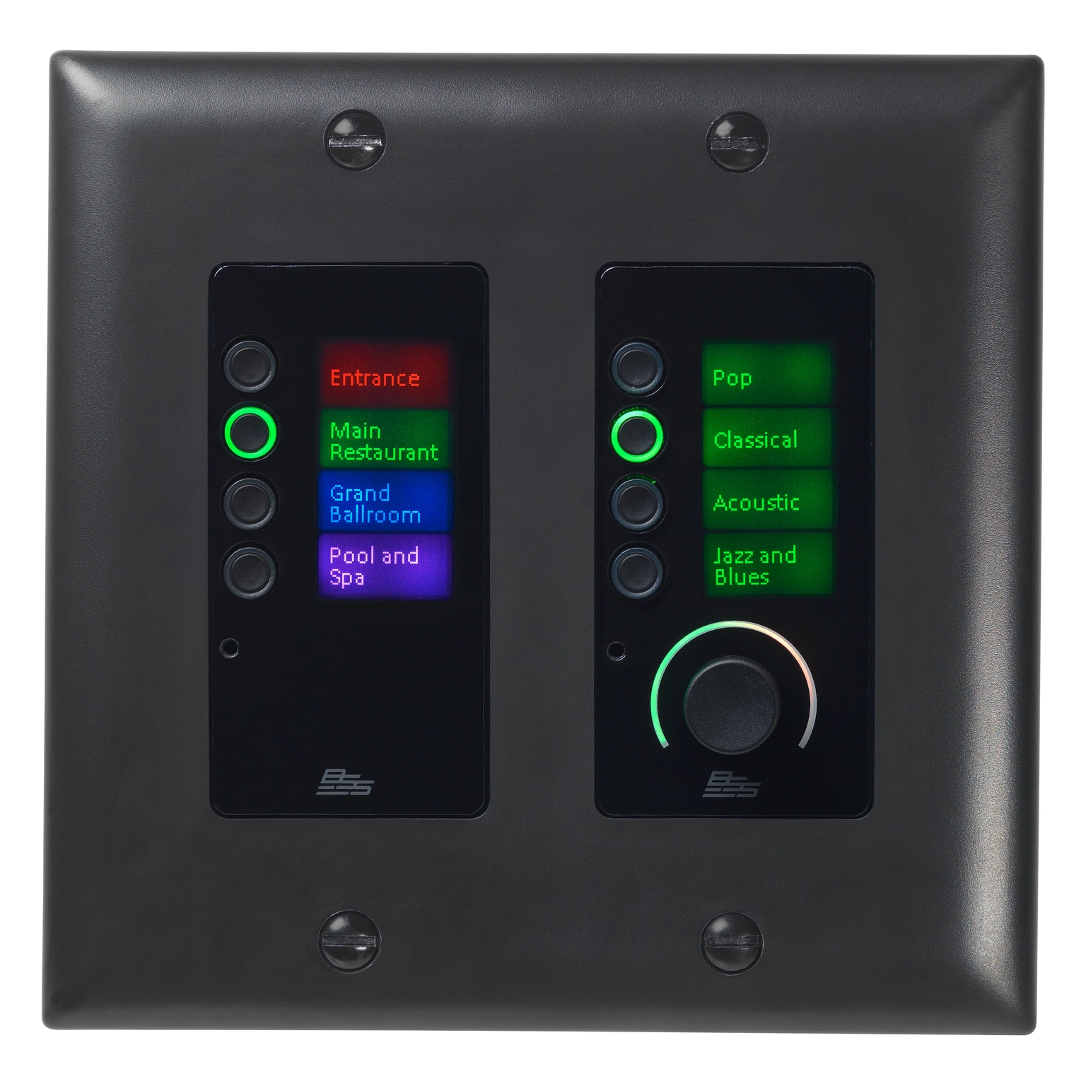BSS Soundweb Contrio EC-8BV Ethernet Controller with Volume - Black BSS Soundweb Contrio EC-8BV Ethernet Controller with Volume - Black