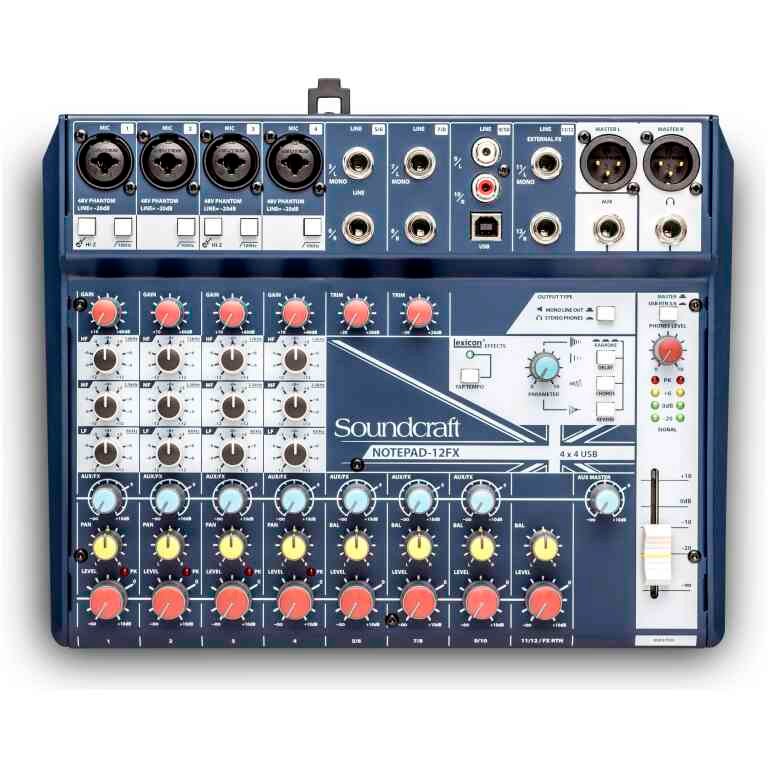 Soundcraft Notepad-12FX Analog Mixer with USB