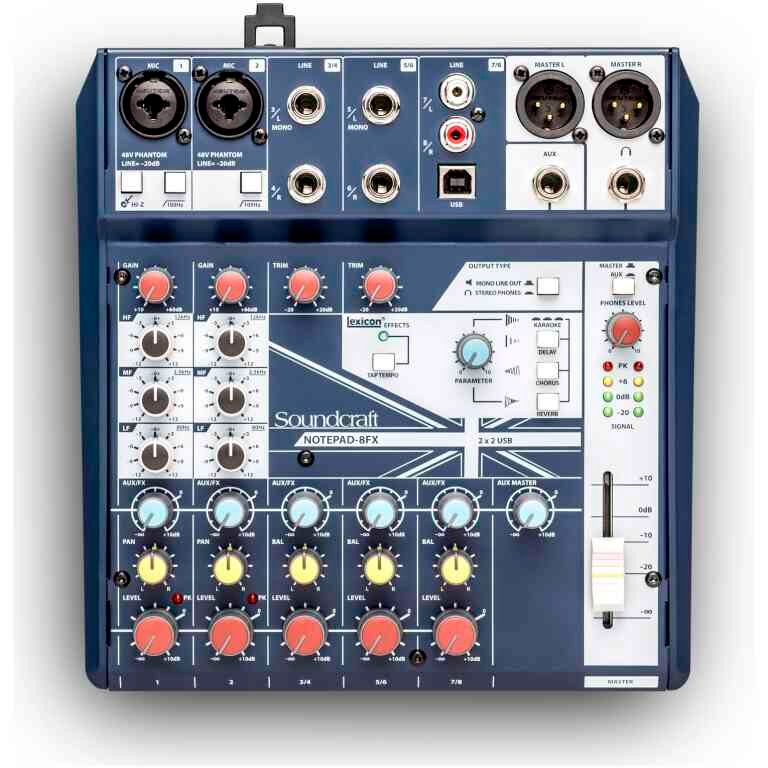 Soundcraft Notepad-8FX Analog Mixer with USB
