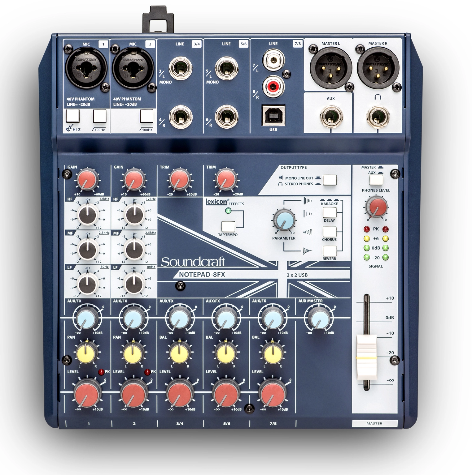 Soundcraft Notepad-8FX Analog Mixer with USB Soundcraft Notepad-8FX Analog Mixer with USB
