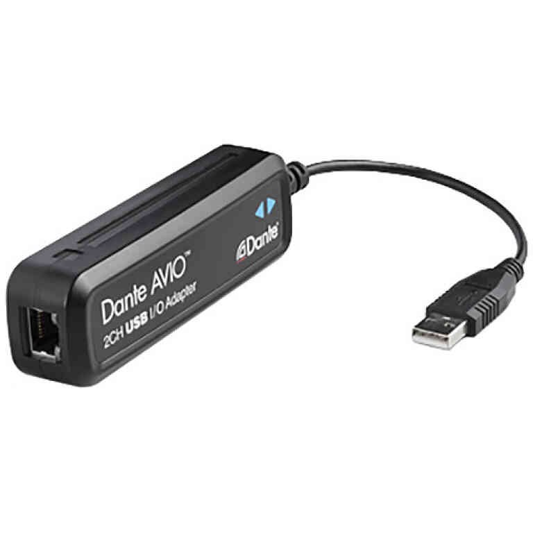 Audinate Dante AVIO 2x2 USB Type-A I/O Adapter