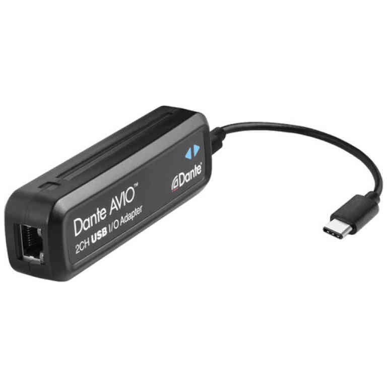 Audinate Dante AVIO 2x2 USB Type-C I/O Adapter