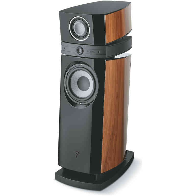 Focal Scala Utopia EVO M Floorstanding Speaker - Natural Walnut Black High Gloss