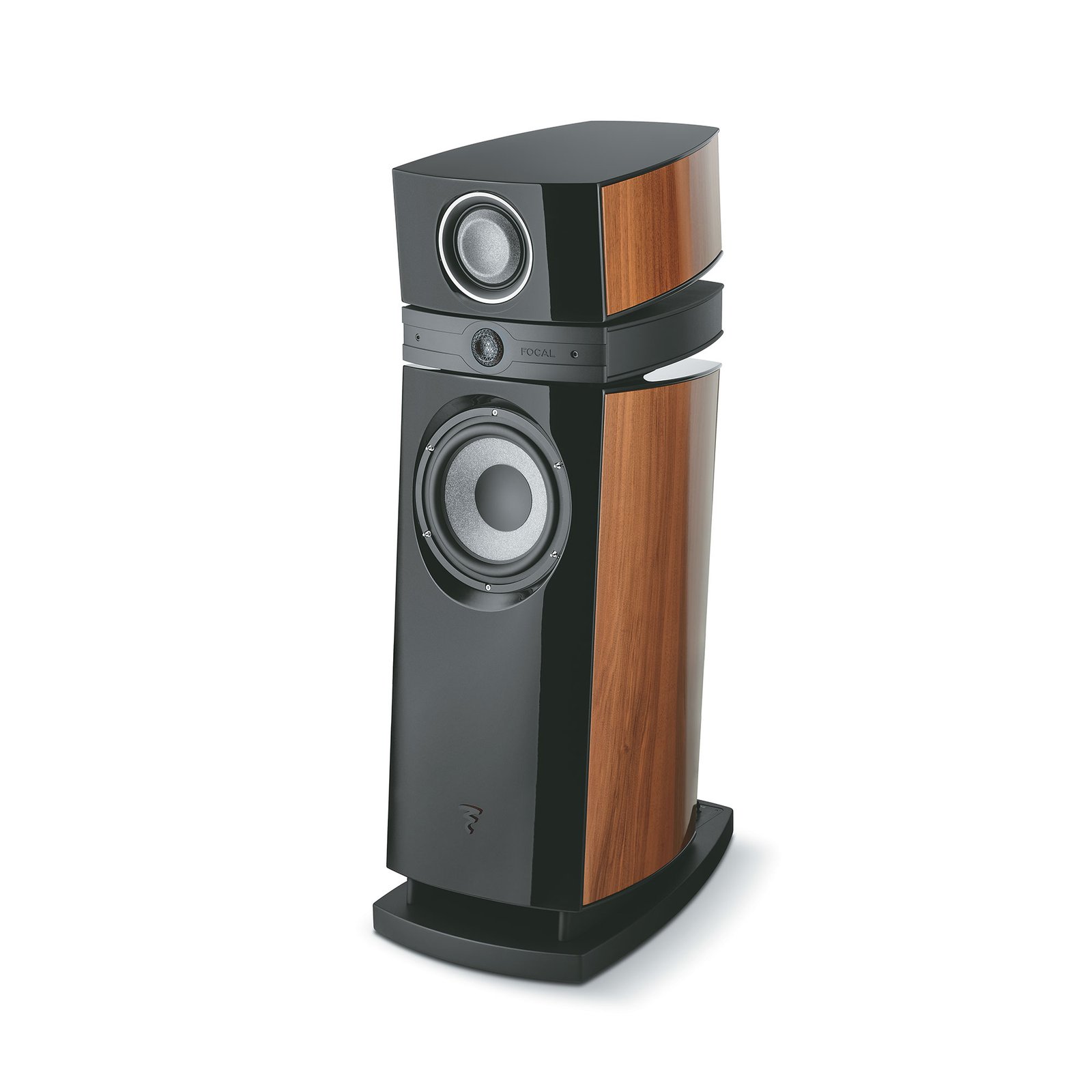 Focal Scala Utopia EVO M Floorstanding Speaker - Natural Walnut Black High Gloss Focal Scala Utopia EVO M Floorstanding Speaker - Natural Walnut Black High Gloss