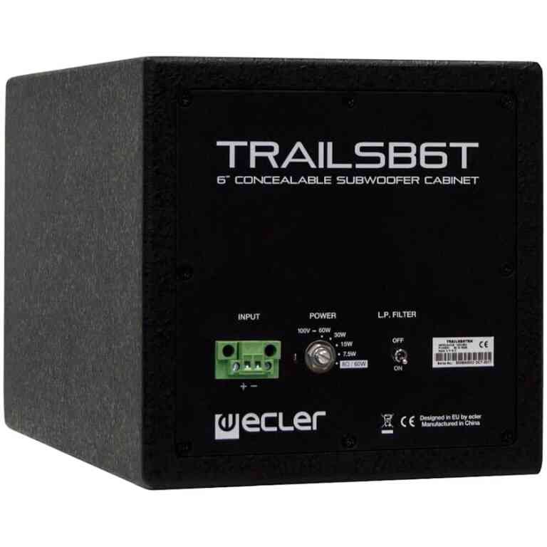 Ecler TRAILSB6TBK Concealable Subwoofer - Black