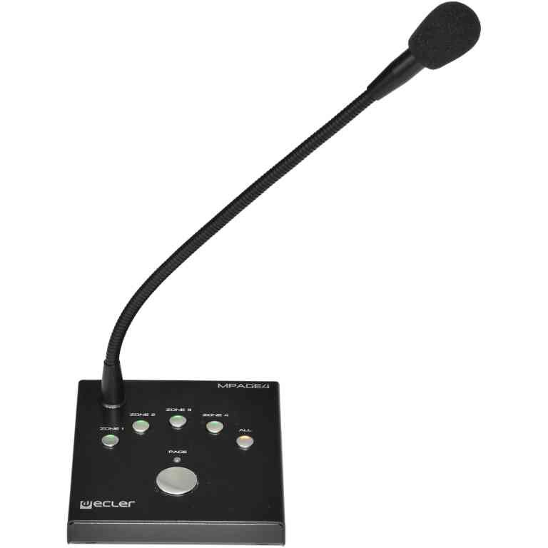 Ecler CMPAGE4 4-Zone Desktop Paging Station