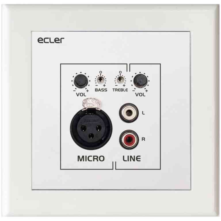 Ecler WPaMIX-TUS Remote Wall Micro-Mixer - US model