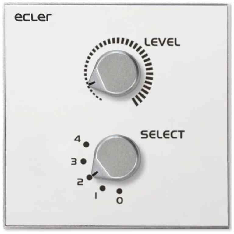 Ecler WPaVOL-SR Remote Wall Source and Volume Control