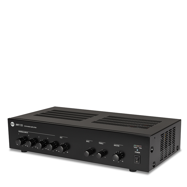 RCF AM 1125 120W Five-Input Mixer Amplifier RCF AM 1125 120W Five-Input Mixer Amplifier