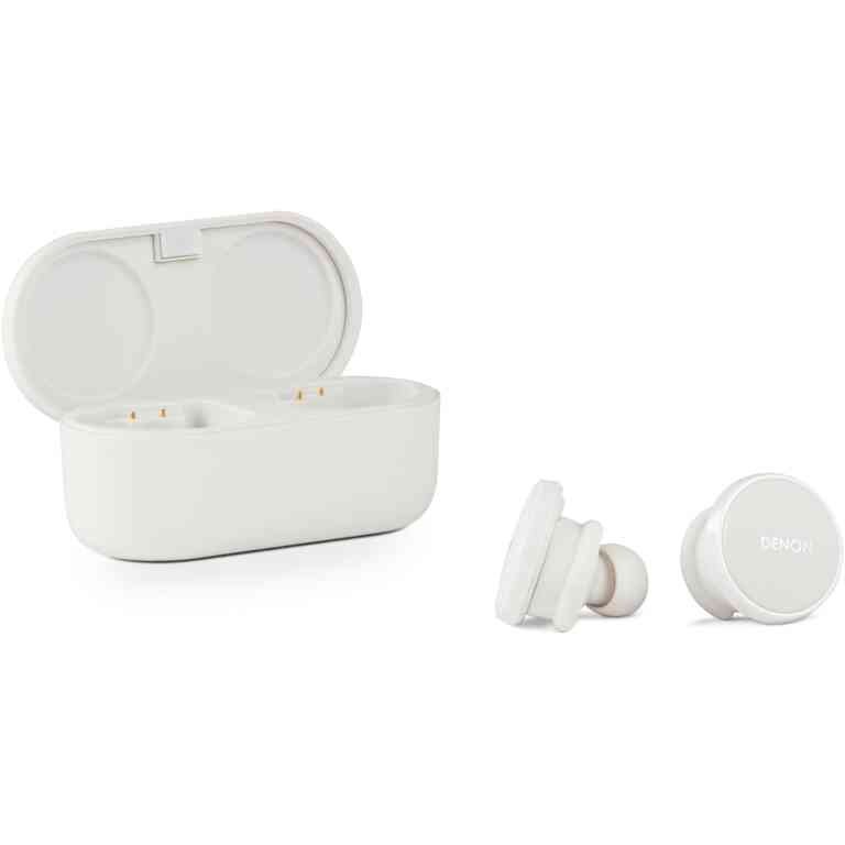 Denon PerL Pro True Wireless Earbuds - White
