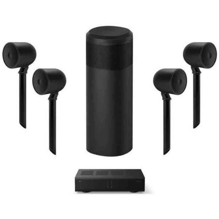 KEF Landscape P4Q Outdoor Speaker and Amplifier System Set